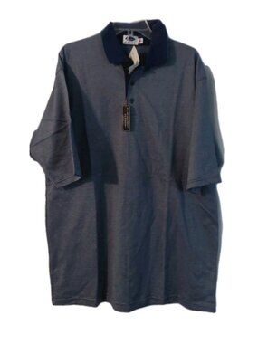 Haley Mens Polo Shirt Size XL Blue NWT Pina Cotton Golf